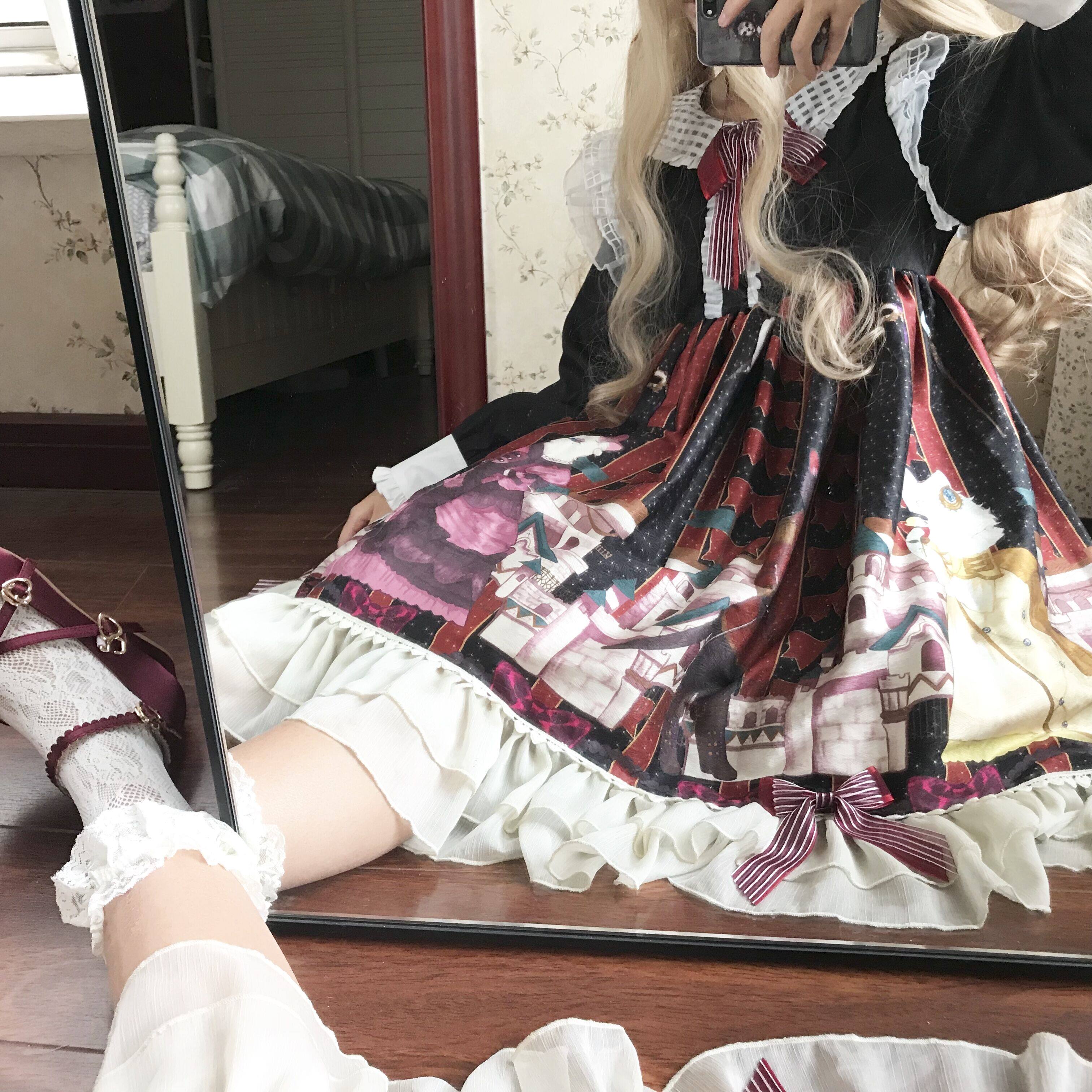 Другие 【b品现货】钦花社原创维多利亚喵lolita op可爱毛茸斗篷外套秋冬