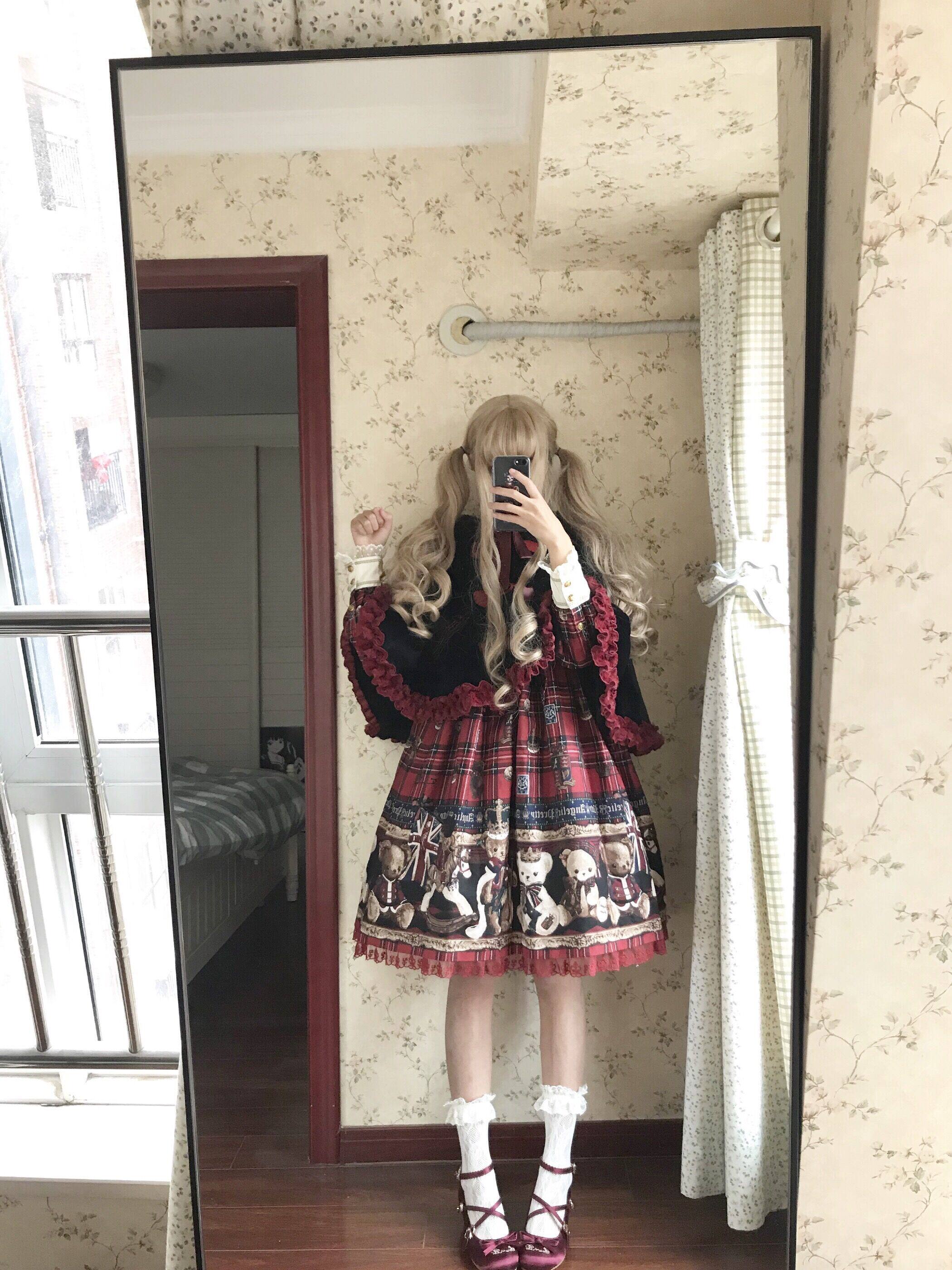 Другие 【b品现货】钦花社原创维多利亚喵lolita op可爱毛茸斗篷外套秋冬