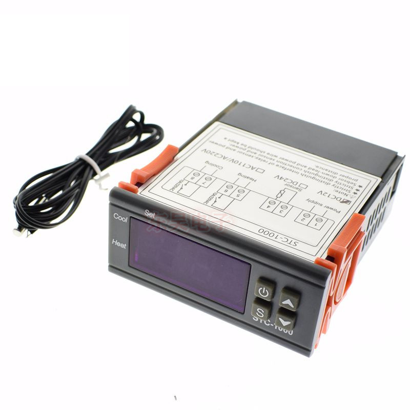 Thermostat Stc-1000 Aquarium Incubation Seafood Machine Electronic Digital Display Microcomputer Temperature Controller Switch