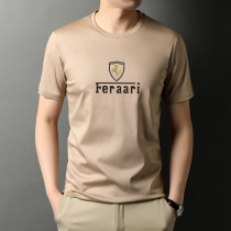 2021 summer new mens T-shirt 100%cotton round neck casual fashion mens short sleeve