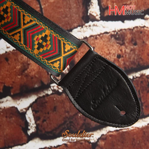 Элитная гитара ручной работы, подтяжки, с вышивкой, из натуральной кожи