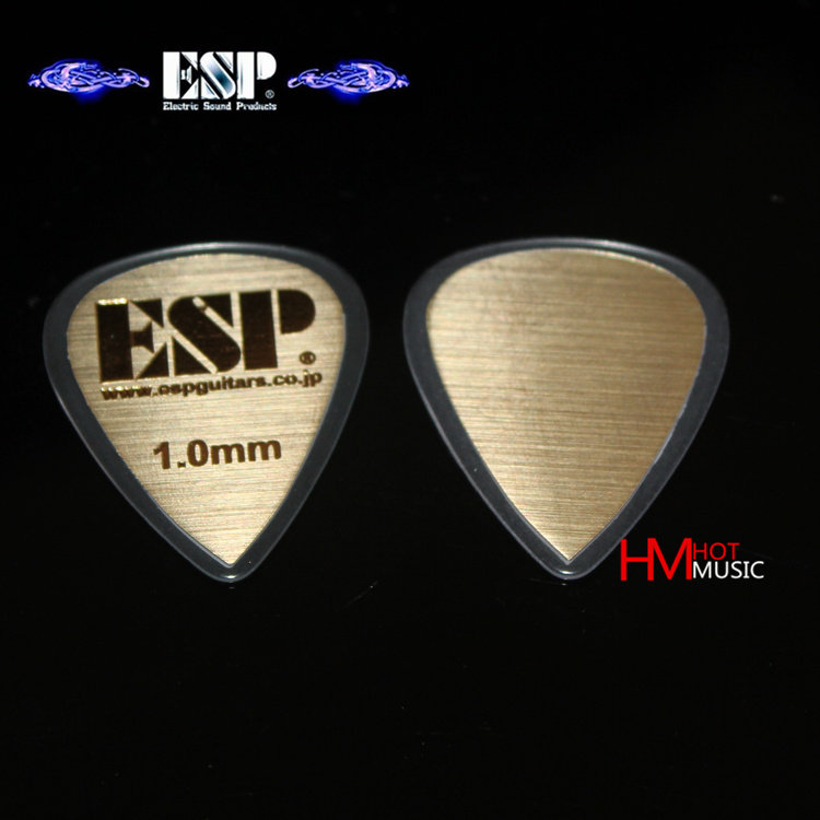 Hot tone Nissan esp transparent gold brushed printing 1 0mm standard pick limited edition guitar piks