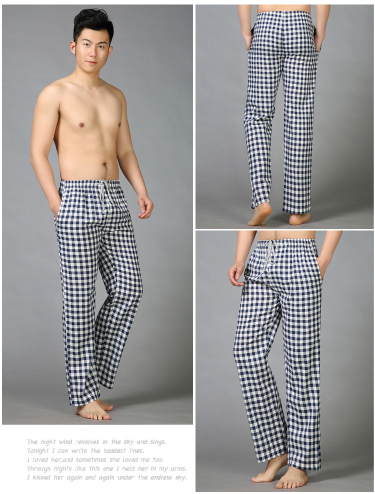 Mùa hè của nam giới pajama quần cotton mùa xuân và mùa thu lỏng thường kích thước lớn cotton home quần mùa hè phần mỏng quần nhà quần