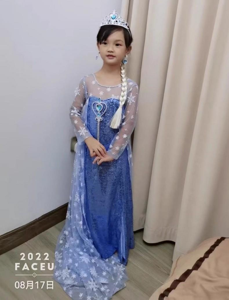 艾莎公主裙女童夏季万圣节爱莎连衣裙子冰雪奇缘衣服elsa艾沙礼服 — 23