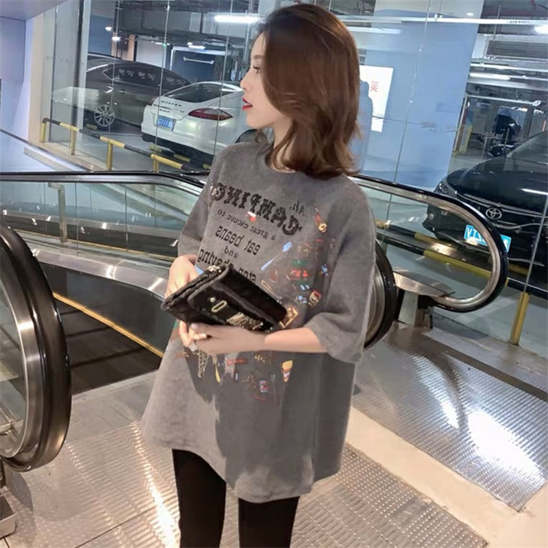 All kinds of body can control the new summer dress mid-length version of women's loose super hot cec lazy wind all-match base