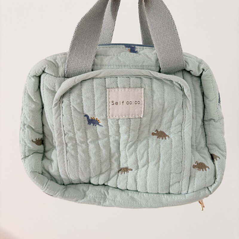 Exported to Japan Multifunctional Embroidered Handbag with Compartments, Double-Layer Quilted Mommy Bag, Diaper Bag, Storage Bag, Wet Wipes Bag Exported to Japan Multifunctional Embroidered Handbag with Compartments, Double-Layer Quilted Mommy Bag, Diaper Bag, Storage Bag, Wet Wipes Bag
