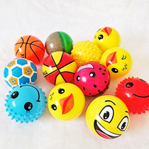 Leather ball childrens toy rackets for ball baby learning Cognitive Balls Basketball Football Watermelon Balls Inflatable Balls Toys