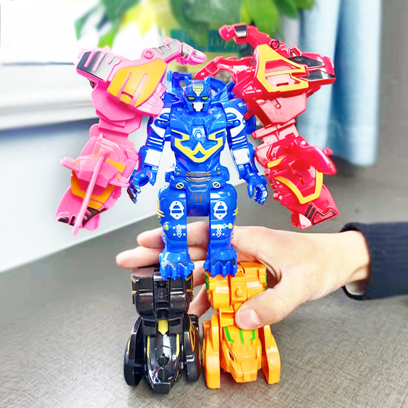 Mini Dinosaur Special Team Transforming Toy King Kong Robot Dinosaur Fit Children's Puzzle Assembly Boy Gift