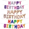 Happy birthday letter package happy birthday aluminum foil balloon party girl boy scene decoration