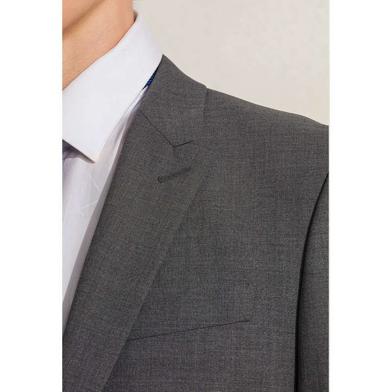 Chúc mừng chim mùa xuân mới Men Business Suit chính Suit Một gai Collar một len ​​oằn Trim Suit