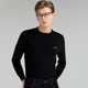 ປະກາດ Bird brand new fashion casual half turtleneck woolen sweater solid color straight pure wool sweater men's sweater