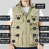 Весенний летний съёмный дорожный легкий и тонкий жилет подходит для мужчин и женщин для отдыха, 2024 года