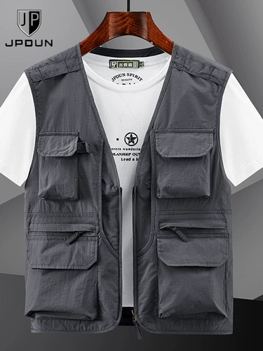 Весенний летний тонкий быстросохнущий жилет подходит для мужчин и женщин, осенний, делается под заказ, с вышивкой, с печатью вашего логотипа