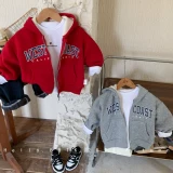 Детская утепленная куртка, детский комплект, толстовка с капюшоном подходит для мужчин и женщин, коллекция 2022