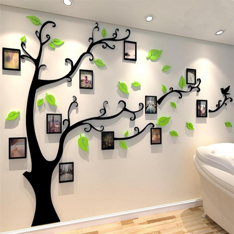 Photo Frame Tree, Photo Tree, Acrylic 3D Wall Sticker, Sofa Tv Background Wall, Living Room, Bedroom, Fresh and Simple Decoration
