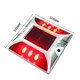 Solar cast aluminum road stud light flash night truck warning strobe tail light garden highway obstacle warning light