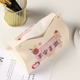 Красные бумажные салфетки для домашнего использования, коробка для хранения, легкий роскошный стиль