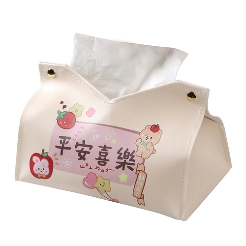 Красные бумажные салфетки для домашнего использования, коробка для хранения, легкий роскошный стиль