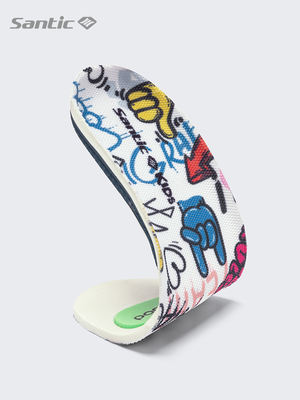 Santic Sendike children's shock-absorbing sports insoles, breathable soft sole functional insoles, children's arch pads