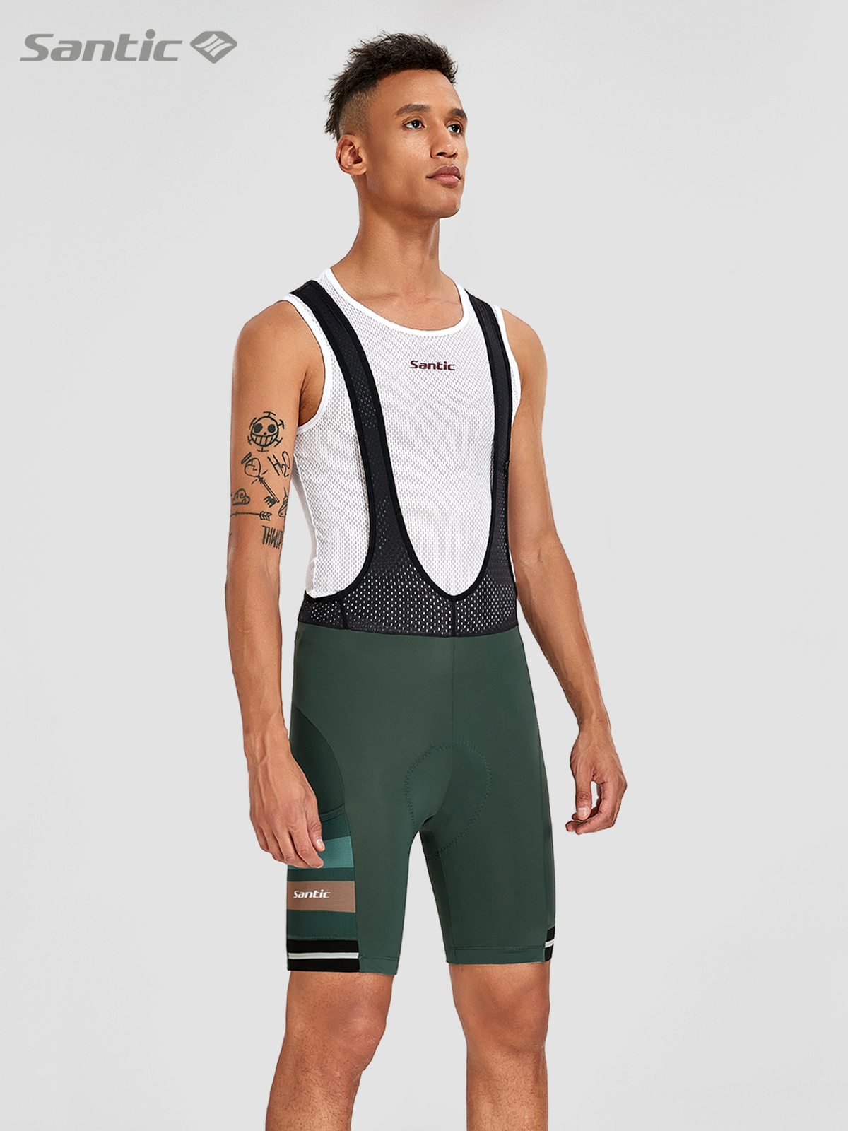 Santic Sendi Road Spring and Summer Cycling Strap Shorts Breakthrough Dry Road Bike Set Backers