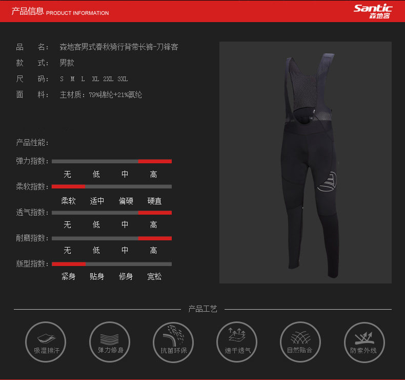 Vêtement cyclisme homme SANTIC - Ref 2216432 Image 15