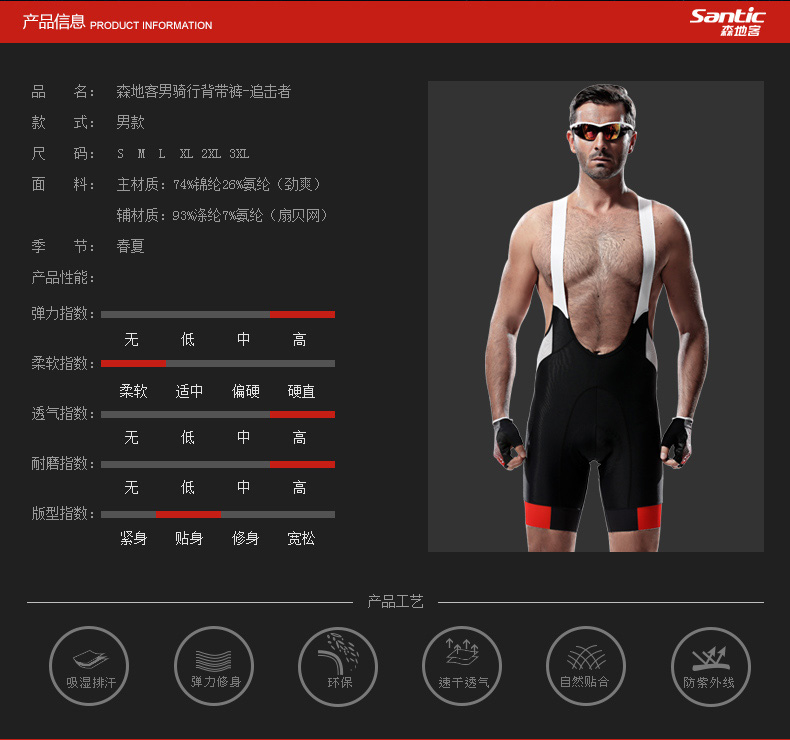Vêtement cyclisme homme SANTIC - Ref 2214778 Image 15