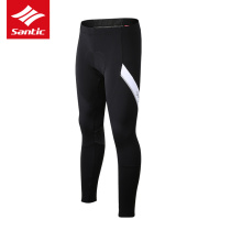 Santic forest guest autumn and winter fleece cycling trousers wind-proof warm and comfortable men 8-16 degrees