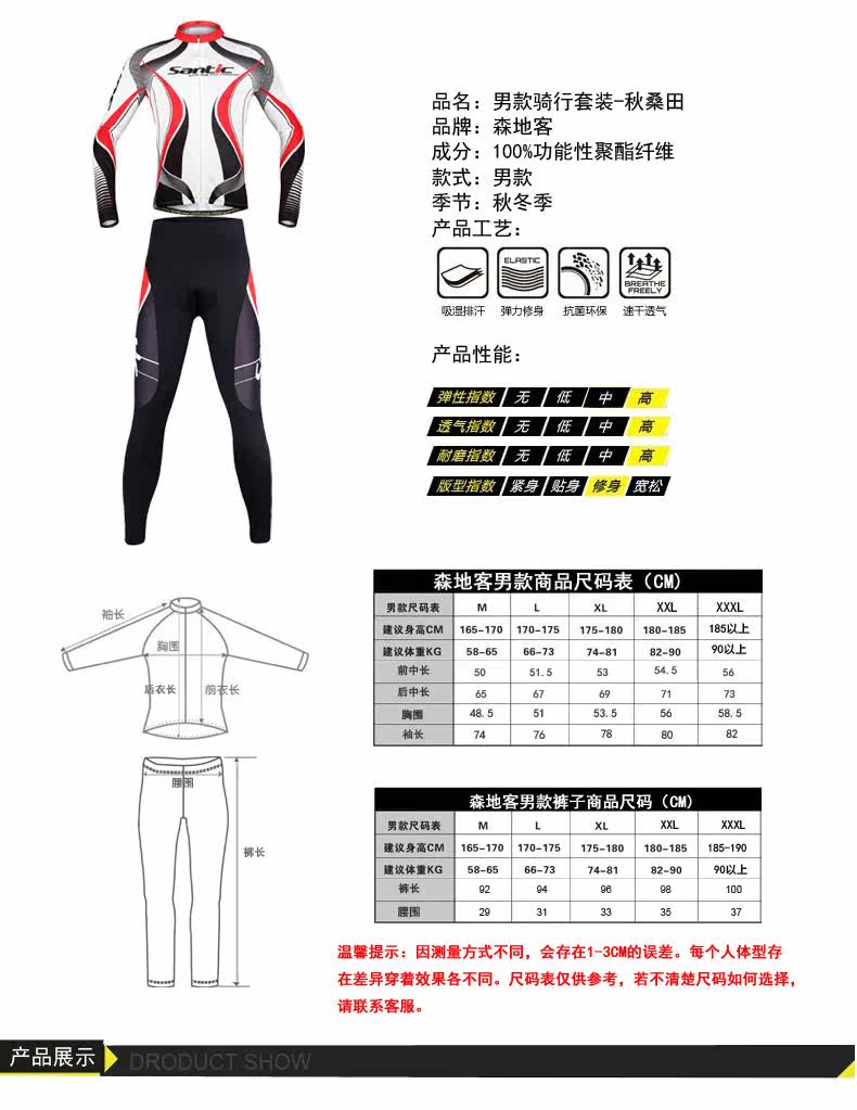 Tenue de cyclisme homme SANTIC - Ref 2230034 Image 25