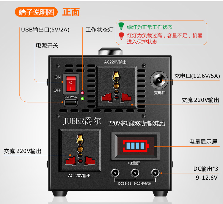 220V điện thoại di động máy tính xách tay sạc kho báu UPS desktop gian hàng ngoài trời Ắc quy ô tô Auto khẩn cấp - Ngân hàng điện thoại di động sạc dự phòng kiêm phát wifi