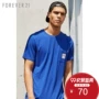 Nam phong cách đường phố thư ngắn tay áo T-Shirt Forever21 áo thun unisex