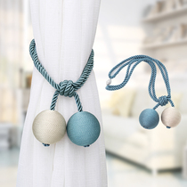 Modern minimalist curtain strap European hanging ball adhesive hook magnet curtain buckle strap rope