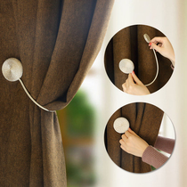 Creative curtain strap simple modern curtain strap strap rope living room decoration no hole magnet curtain buckle strap