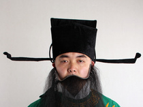 Bao male hat and yarn one-word carving opera costume stage performance costume opera supplies cap 21