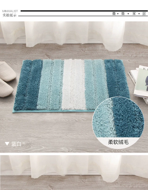 Bắc Âu đơn giản lối vào mat cửa mat nhà bếp phòng ngủ thảm phòng tắm nhà vệ sinh hấp thụ nước chống trượt chân mat - Thảm sàn