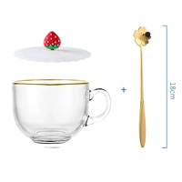 Phnom Penh The Brastice Cup+Blossom Spoon+Клубничная чашка крышка