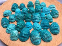 Yi Huanjia is a hot seller in Hubei Zhushan high porcelain turquoise inlaid pendant carved dragon head ring neck jewelry