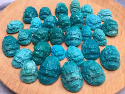 Yimingjia sells Hubei Zhushan high porcelain turquoise inlaid pendant carved faucet ring neck jewelry