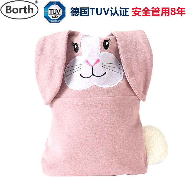 Postel Korean version warm hand Bao suede cloth cute filling water girl hot water bag Safe explosion protection Irrigation Water Warm Water Bag Rabbit