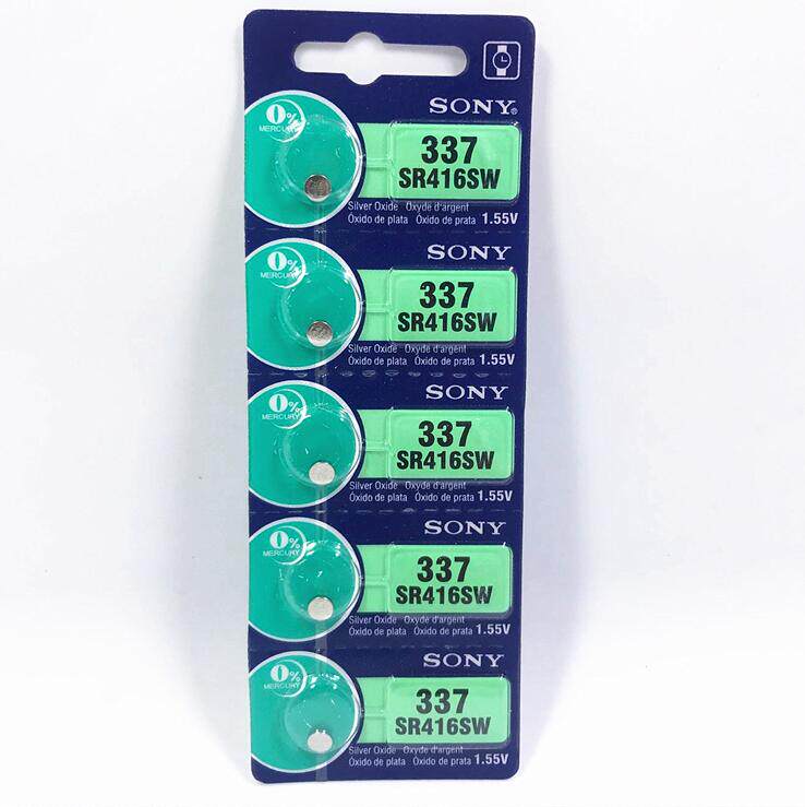 Original installation SONY Sony 337 button BATTERY SR416SW BUTTON Batteries 1 55V Headphones 337 Special Electronics