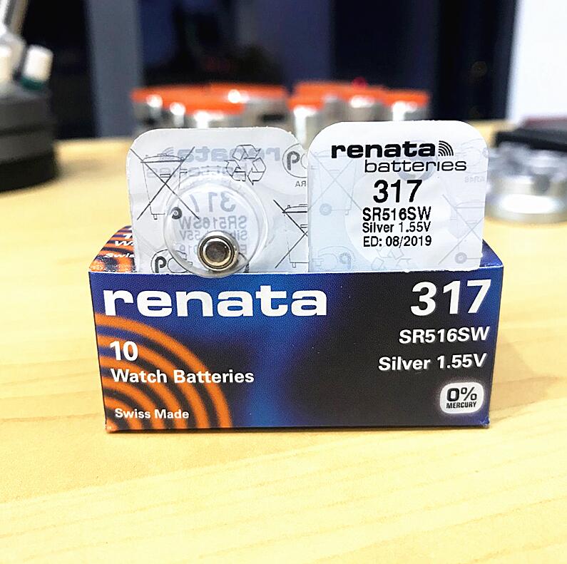 Original Swiss imported renata battery Switzerland 317 SR516SW watch button battery