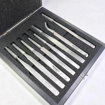The original imported watch tool bergeon7026 tweezer package 8 tip tweezers bending tweezers wooden box