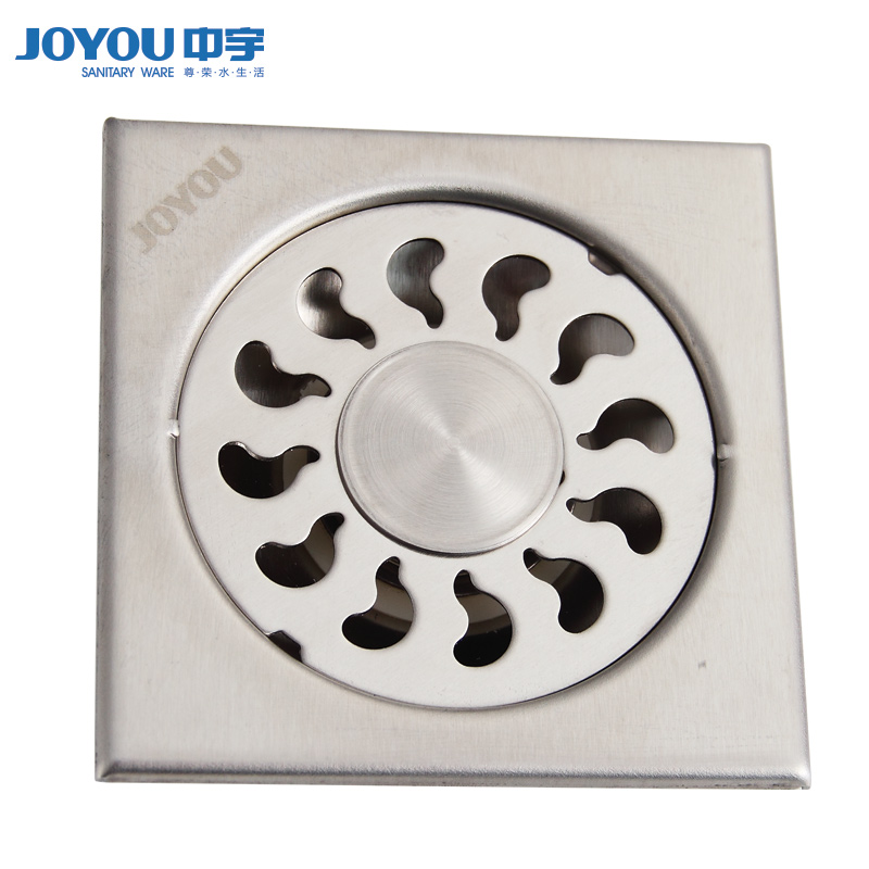 Everyday specials] Zhongyu bathroom 304 stainless steel floor drain washing machine floor drain thickened ordinary bathroom floor drain