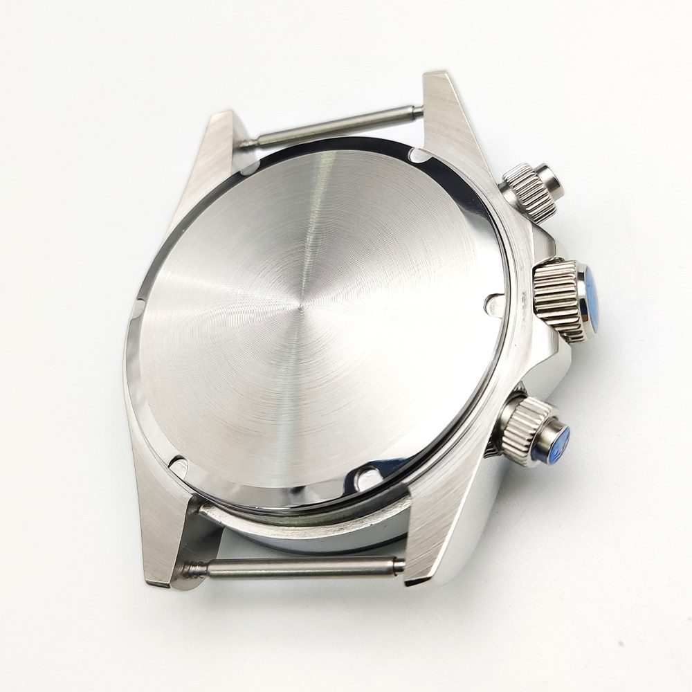 Аксессуары 39mm手表表壳全套+中光钢带 代用精工石英vk63机芯改装配件蓝宝石 Parnsrpe