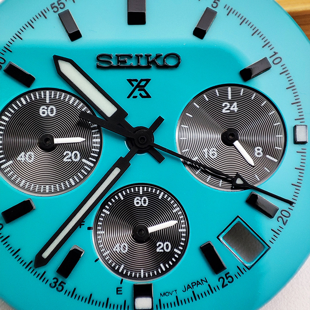 Аксессуары 39mm手表表壳全套+中光钢带 代用精工石英vk63机芯改装配件蓝宝石 Parnsrpe