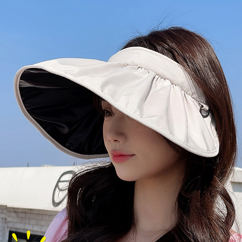 【大帽檐】夏季防紫外线黑胶遮阳帽防晒帽