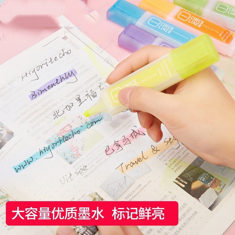 Large Capacity Fluorescent Pen Students with Scratched Mark Pen Graffiti Color Mark Pen Sketchbook Creative Stationery Pen