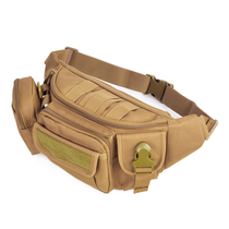 Military fan bag Mens sports outdoor large capacity waterproof tactical fanny pack Cycling travel running multi-functional chest bag