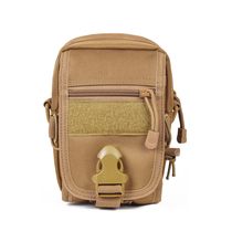 Mens outdoor running leisure multi-function waist hanging bag Tactical waist bag storage bag Cycling waist bag Camouflage bag Mobile phone bag