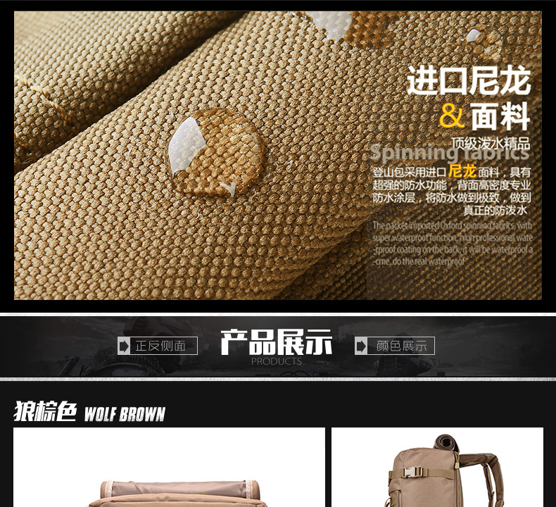 Lực lượng đặc biệt túi xách tay ngoài trời 60L đeo ba lô quạt quân đội Nga ba lô chiến thuật diễu hành túi lưu trữ túi đeo chéo nam adidas