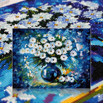 Diamond painting 2021 new living room crystal cross stitch small pieces full of diamond vintage flowers embroidered by hand 2020